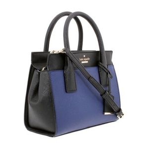 Kate spade small Candace satchel ocean blue/black